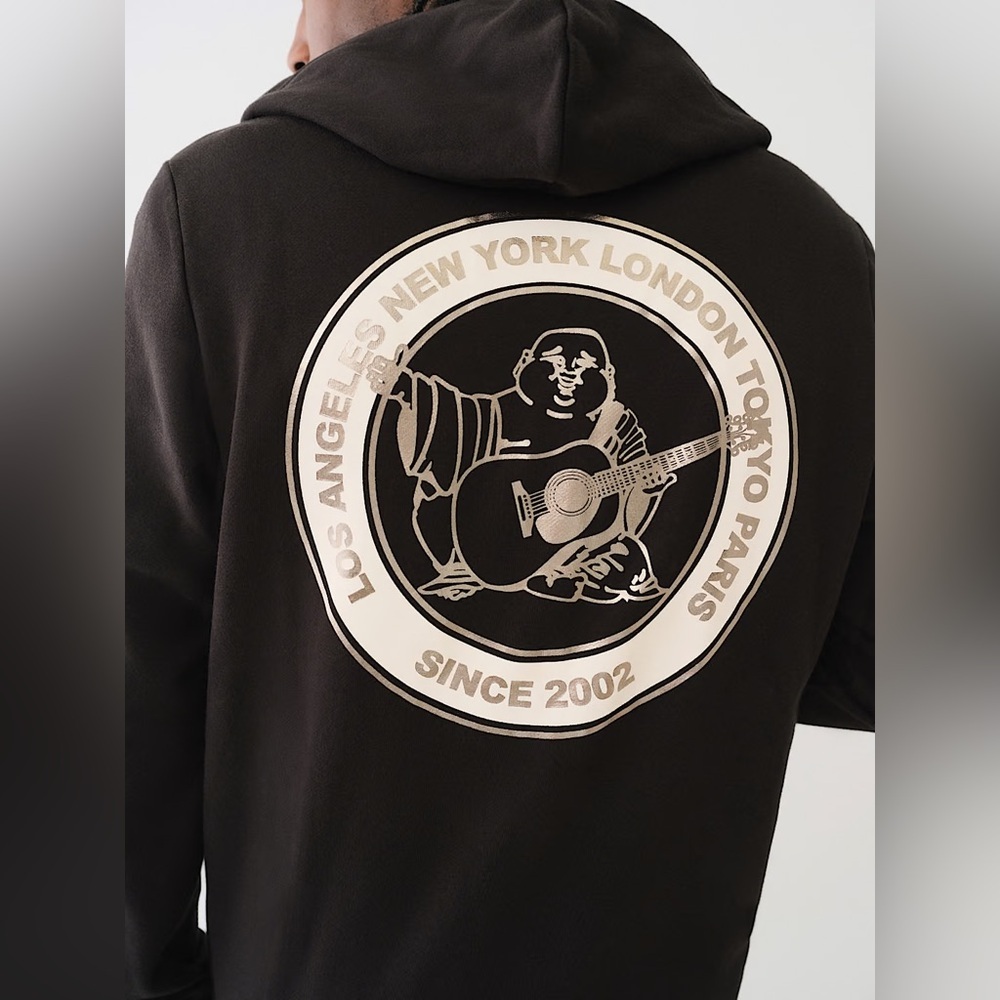 True Religion Buddha Hoodie Size L